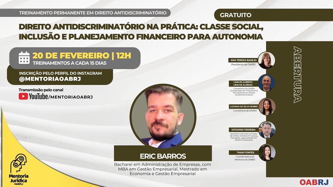 Direito Antidiscriminatório na Prática: Classe Social, Inclusão e Planejamento Financeiro para