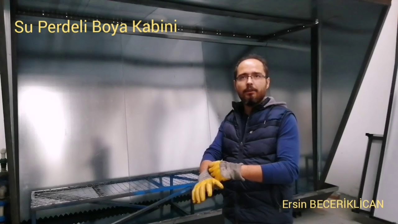 Su Perdeli Yaş Boya Kabini