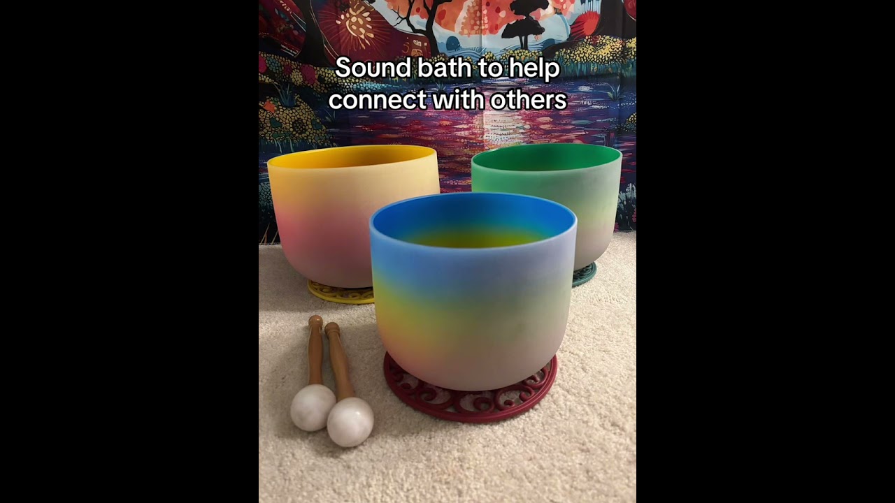 Sound bath to help connect with others