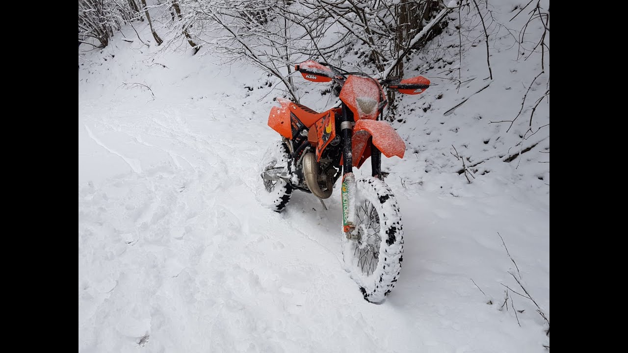 KTM EXC 125 - Enduro SNOW Riding - GOPRO Hero 5 Session - Enduro #2