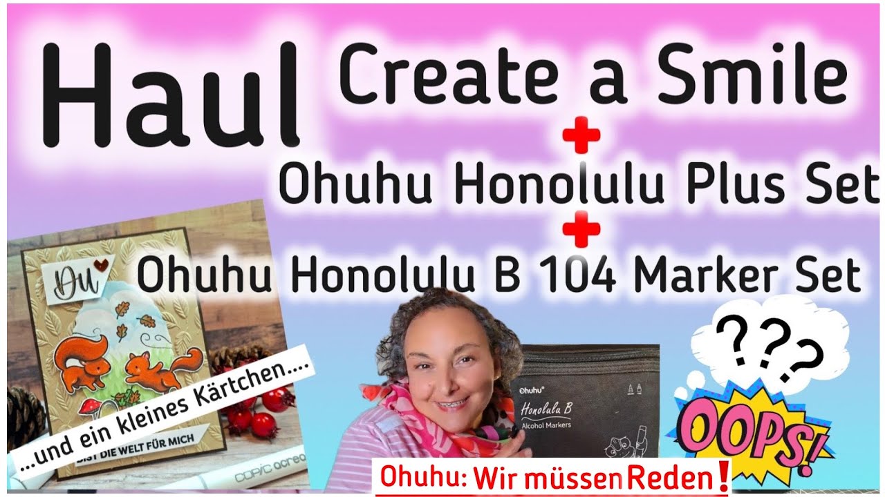  Create a Smile Haul + Ohuhu 104 Set  UND Ohuhu Plus getestet = wir müssen reden !!