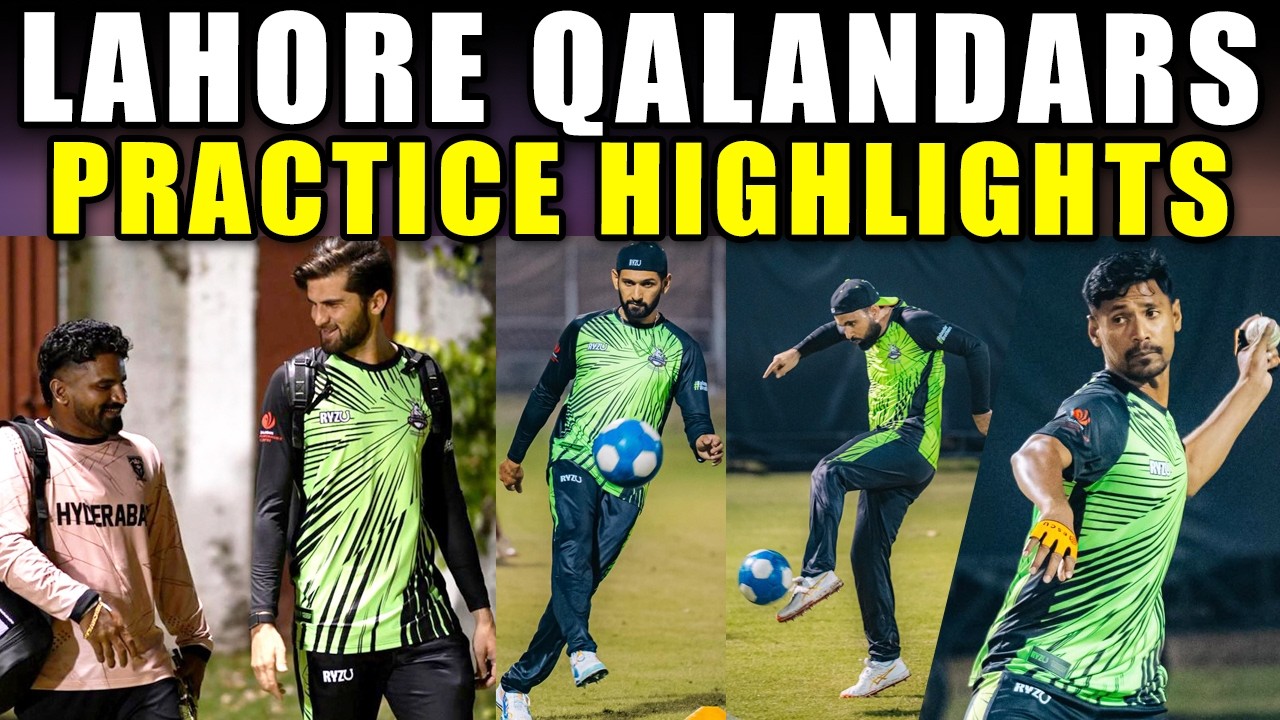 Highlights: Lahore Qalandars Practice at LCCA Ground ... Batting, Bowling & Fielding