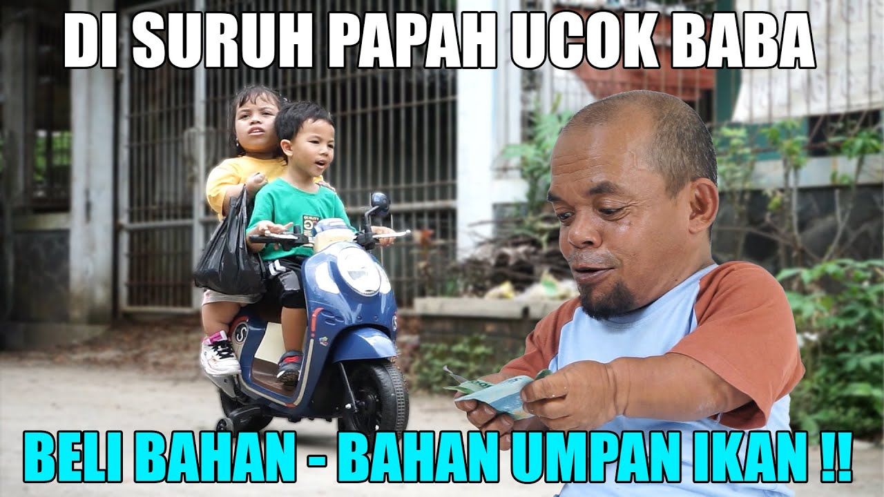 DISURUH PAPAH UCOK BELI BAHAN - BAHAN UMPAN IKAN MAS PAKE MOTOR SCOOPY KU !!