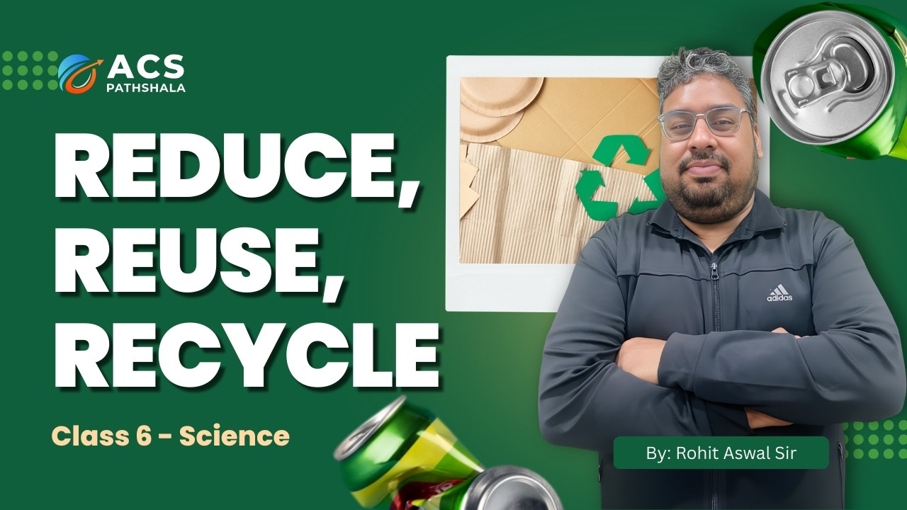 Reduce Reuse Recycle Explained | Class 6 Science | By Rohit Aswal Sir