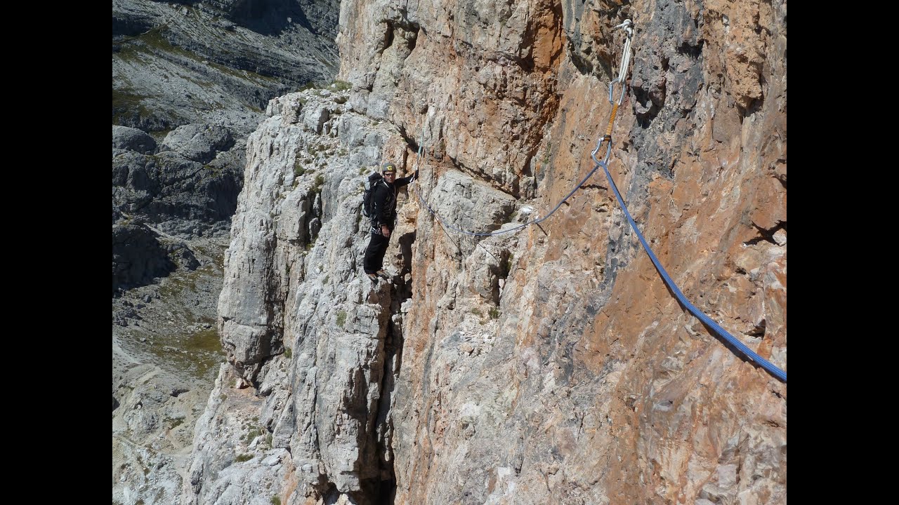 Monte Averau, Alvera Führe, Via Alvera, Südwestwand, Dolomiten