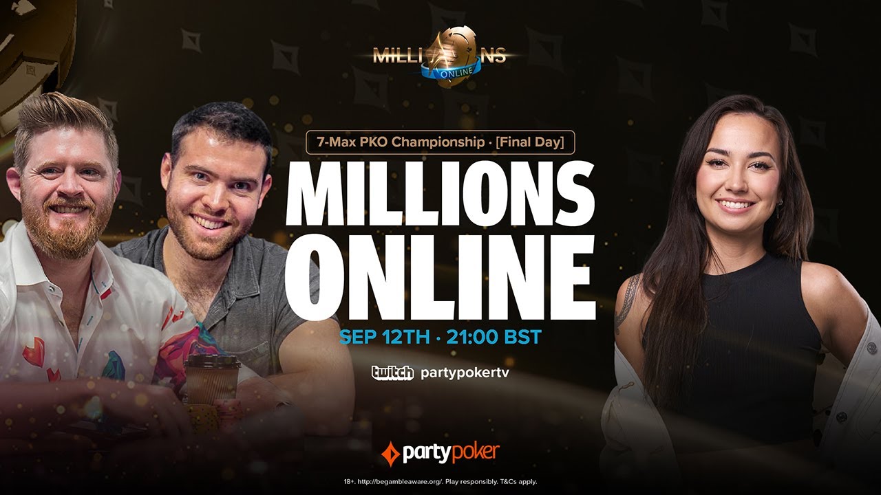 LIVE: Final Day MILLIONS Online #8: 7-Max PKO Championship | $500K Gtd | PartyPoker