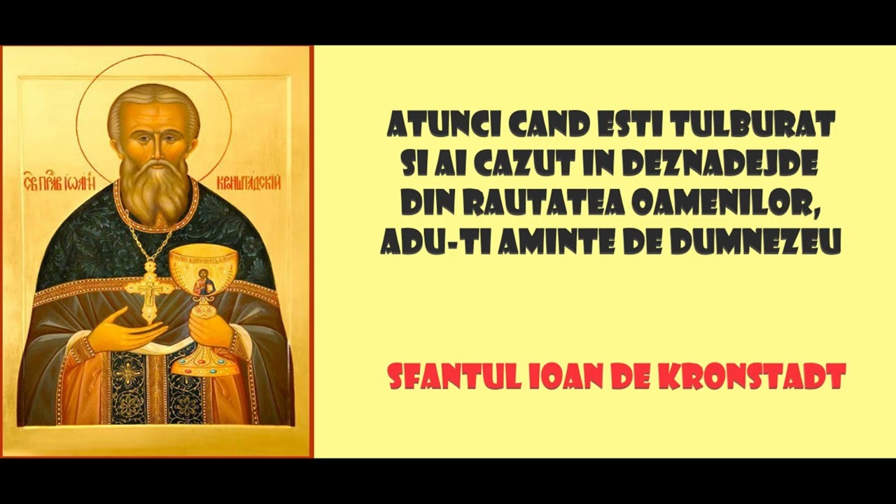 Atunci cand esti tulburat si ai cazut in deznadejde din rautatea oamenilor adu-ti aminte de Dumnezeu