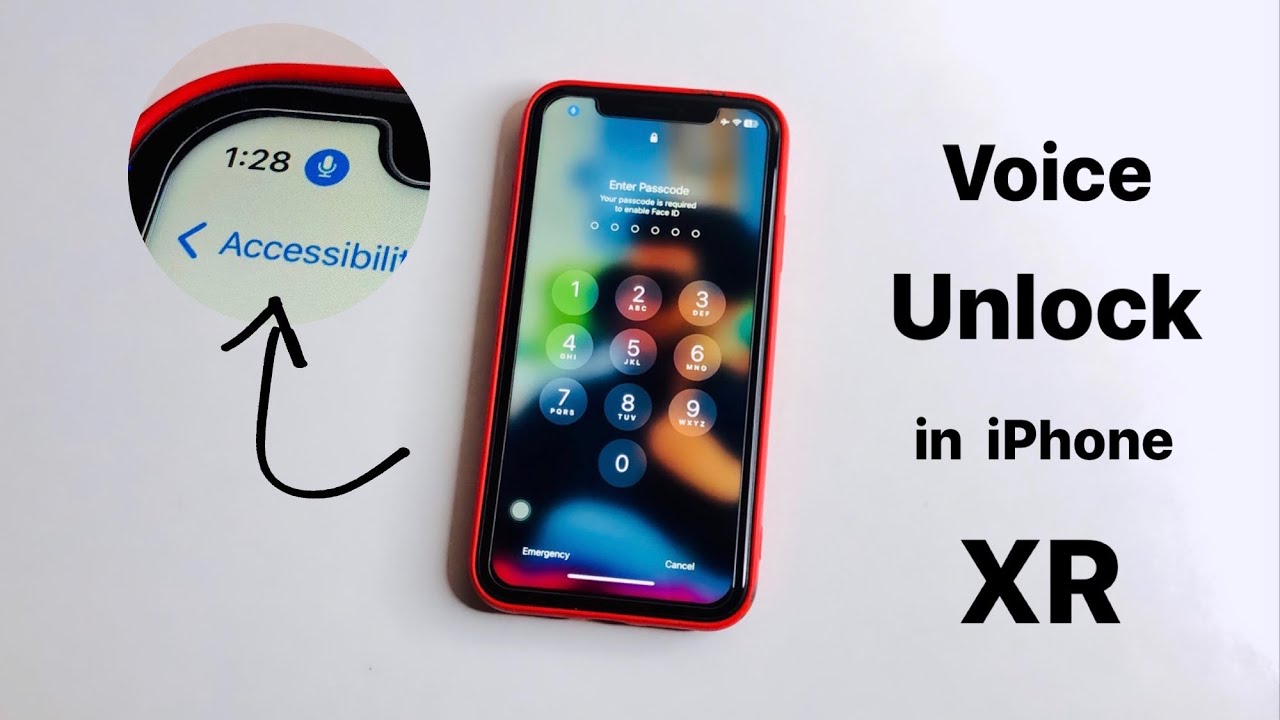 iPhone XR unlocked by voice unlock feature
