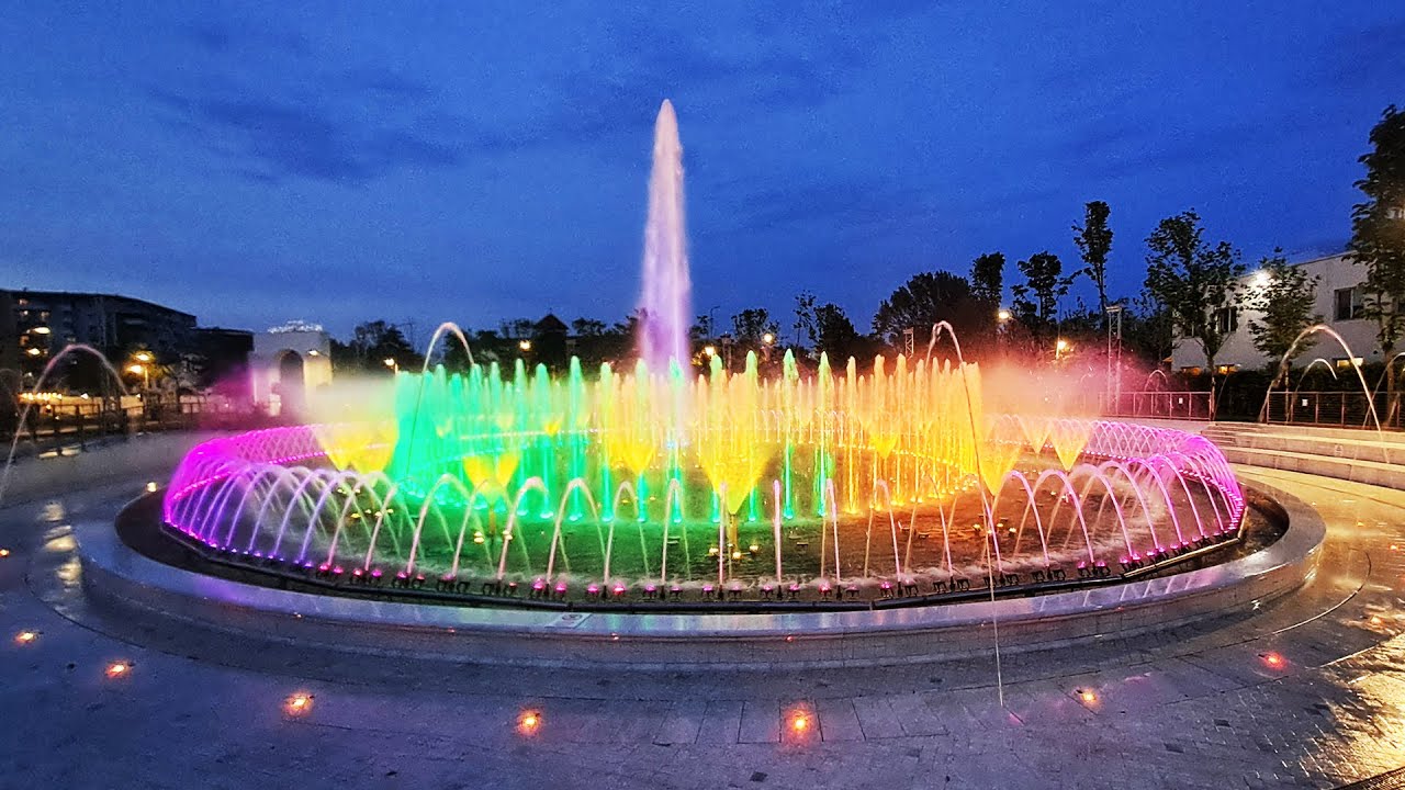 FANTANA ARTEZIANA MUZICALA, PARCUL TUDOR ARGHEZI, FANTANA FLORILOR, METALURGIEI, SECTOR 4, BUCURESTI
