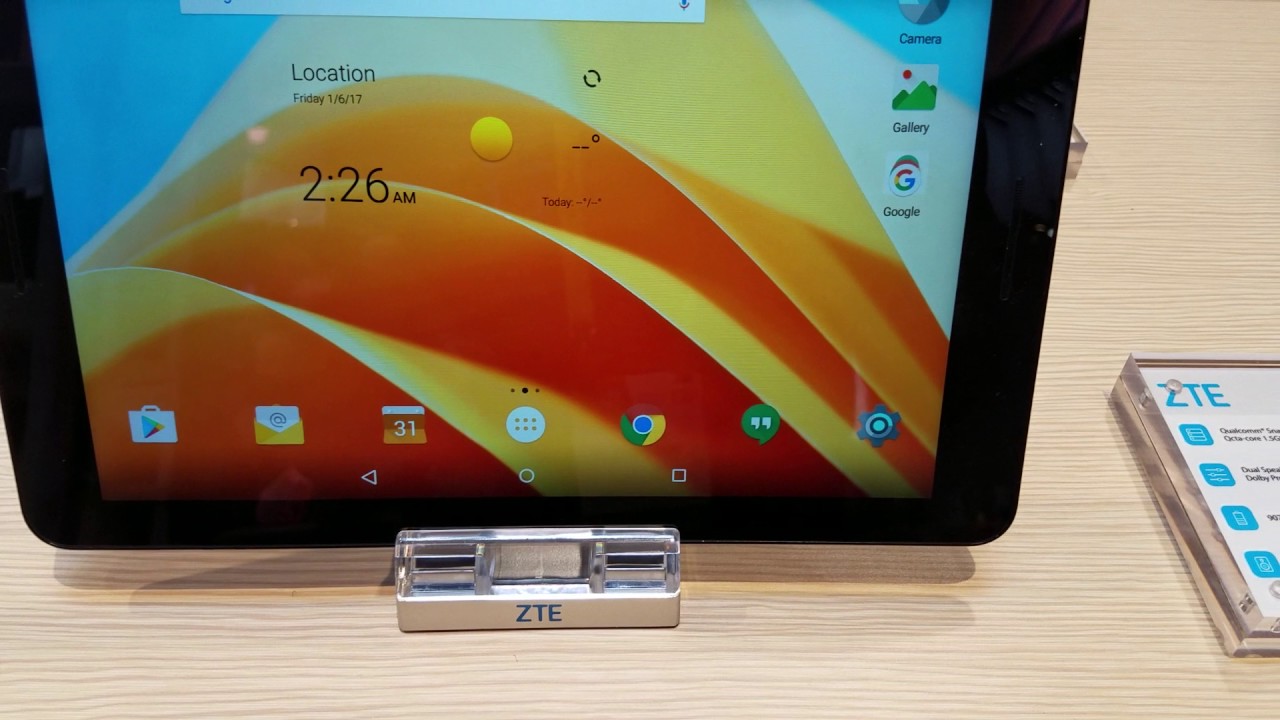 ZTE ZPad 10 CES 2017 Hands On!