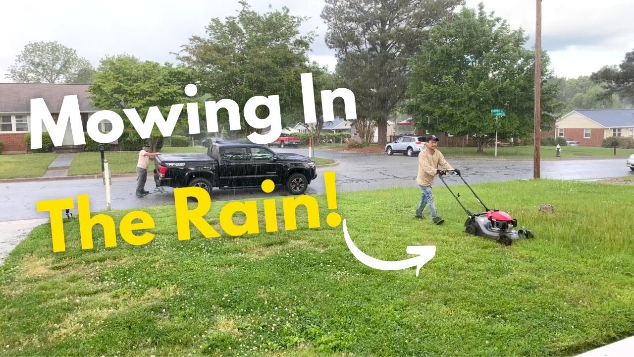 Mowing In The Rain, Mow Wet Grass is It a bad Idea?