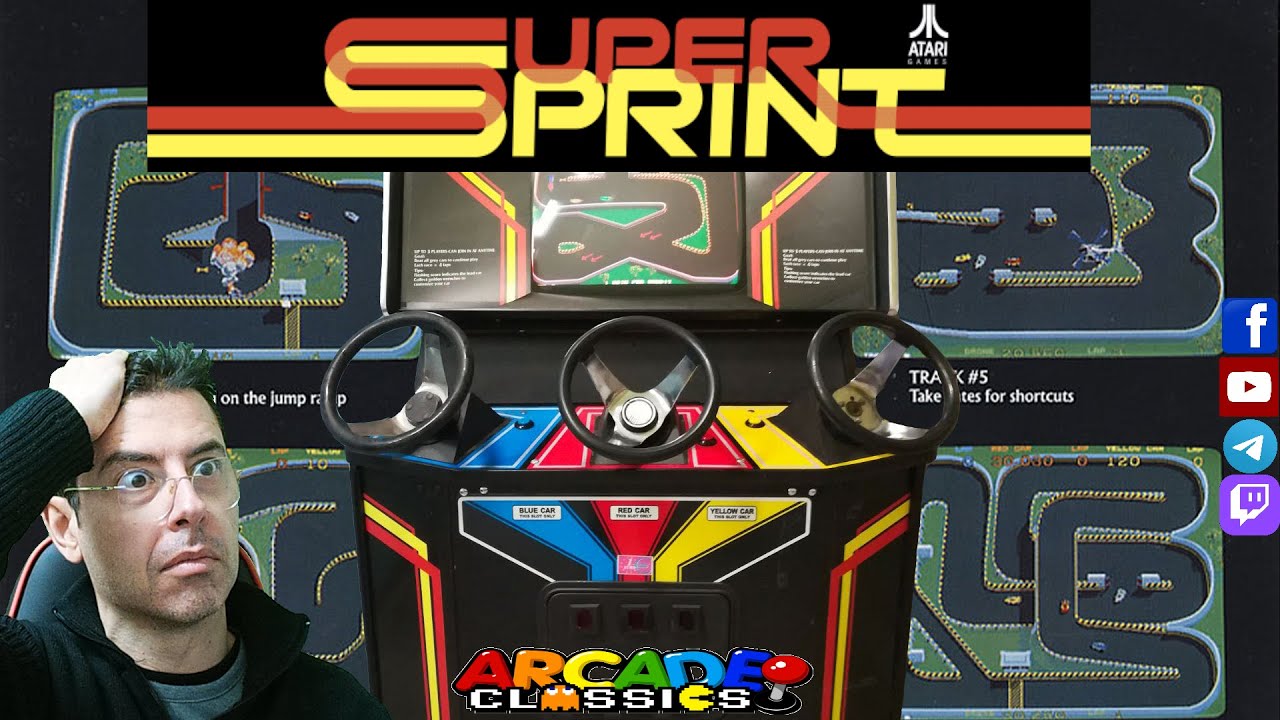 SUPER SPRINT (Arcade/ Coin Op - GAMEPLAY DISPERATO) - Atari
