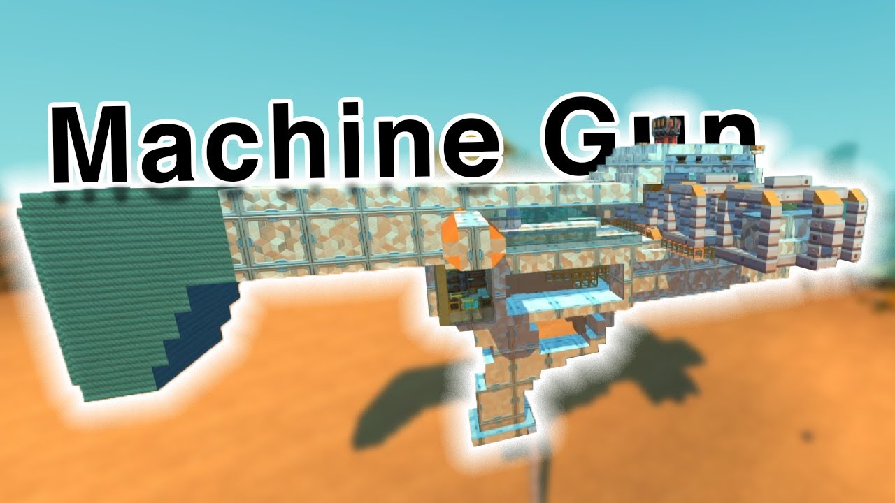 Making a Belt Machine Gun | Scrap Mechanic