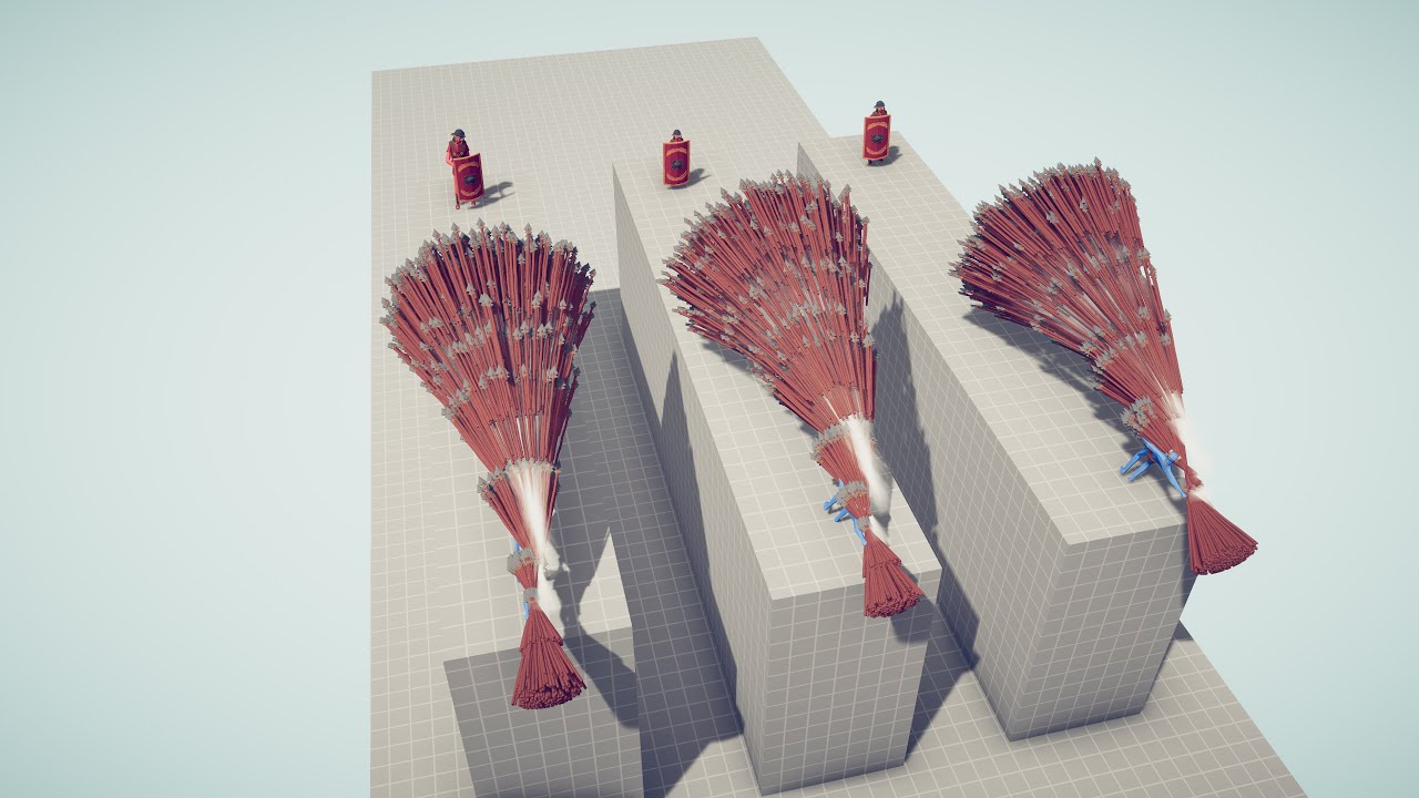 TRIO SHIELD BEARER vs 3x EVERY GOD - Totally Accurate Battle Simulator TABS