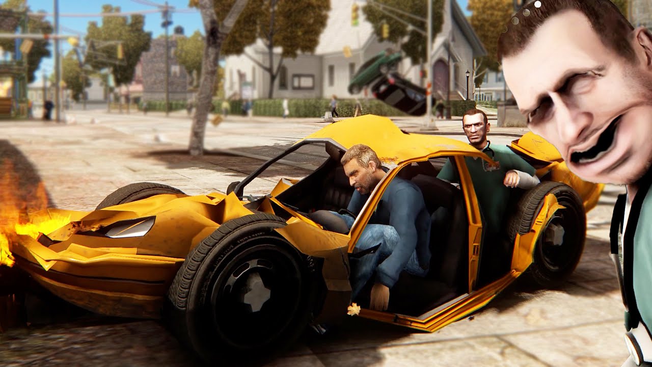 In traffic at a speed of 9999999, can the taxi take you to the navigation point? - GTA4