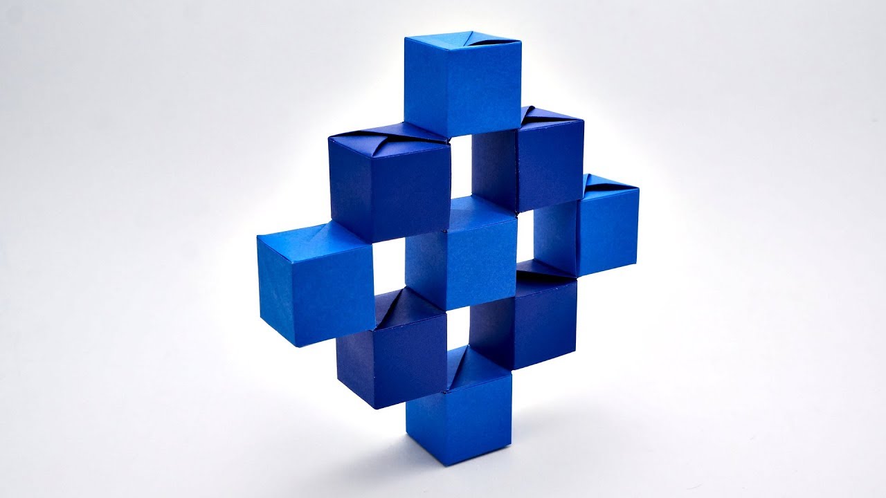 ORIGAMI MOVING CUBES (Jo Nakashima) - no tape/glue