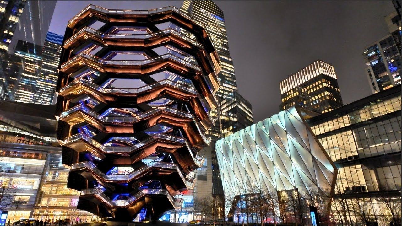 New York City 2025 | 4K Evening Walk from The Vessel to MSG