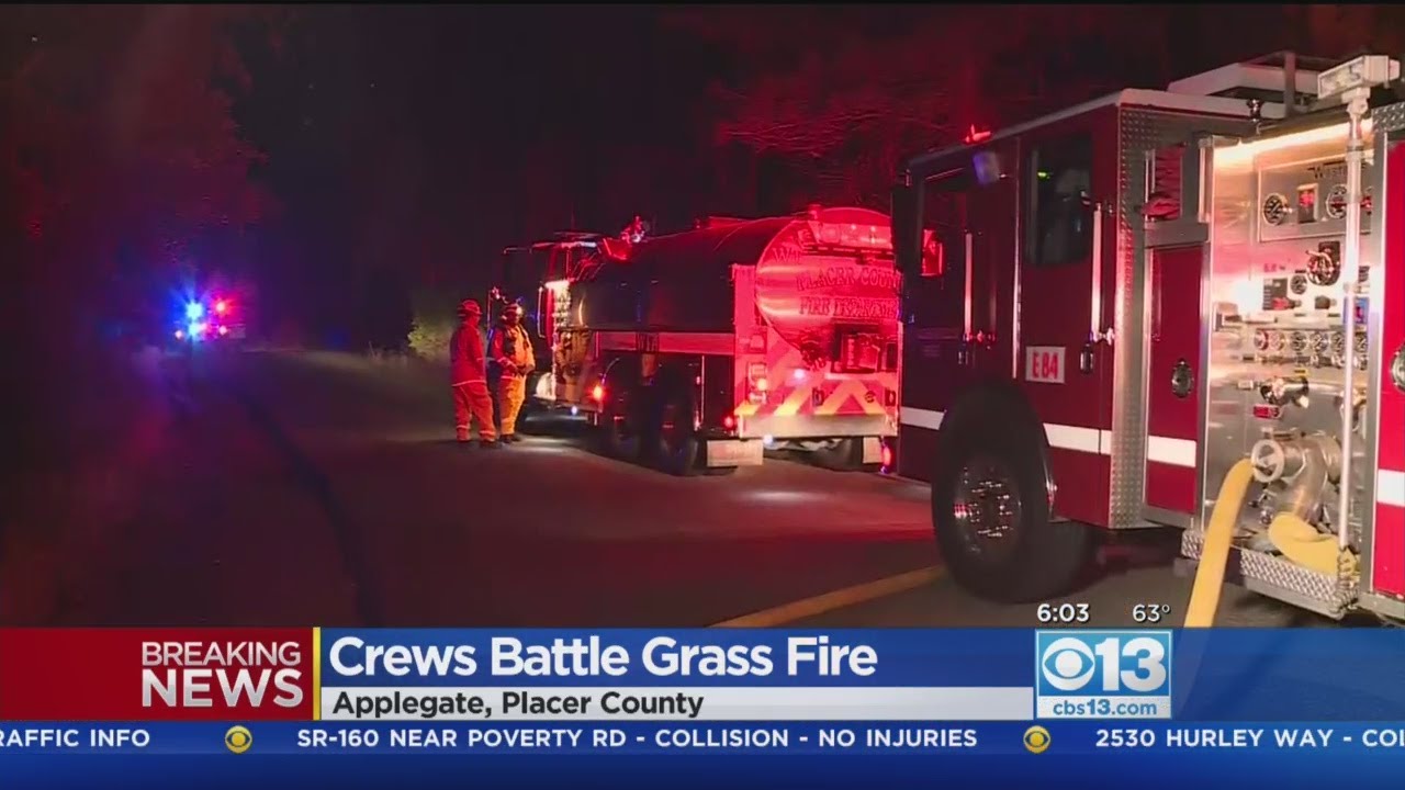 Crews Battle Grass Fire Near Applegate