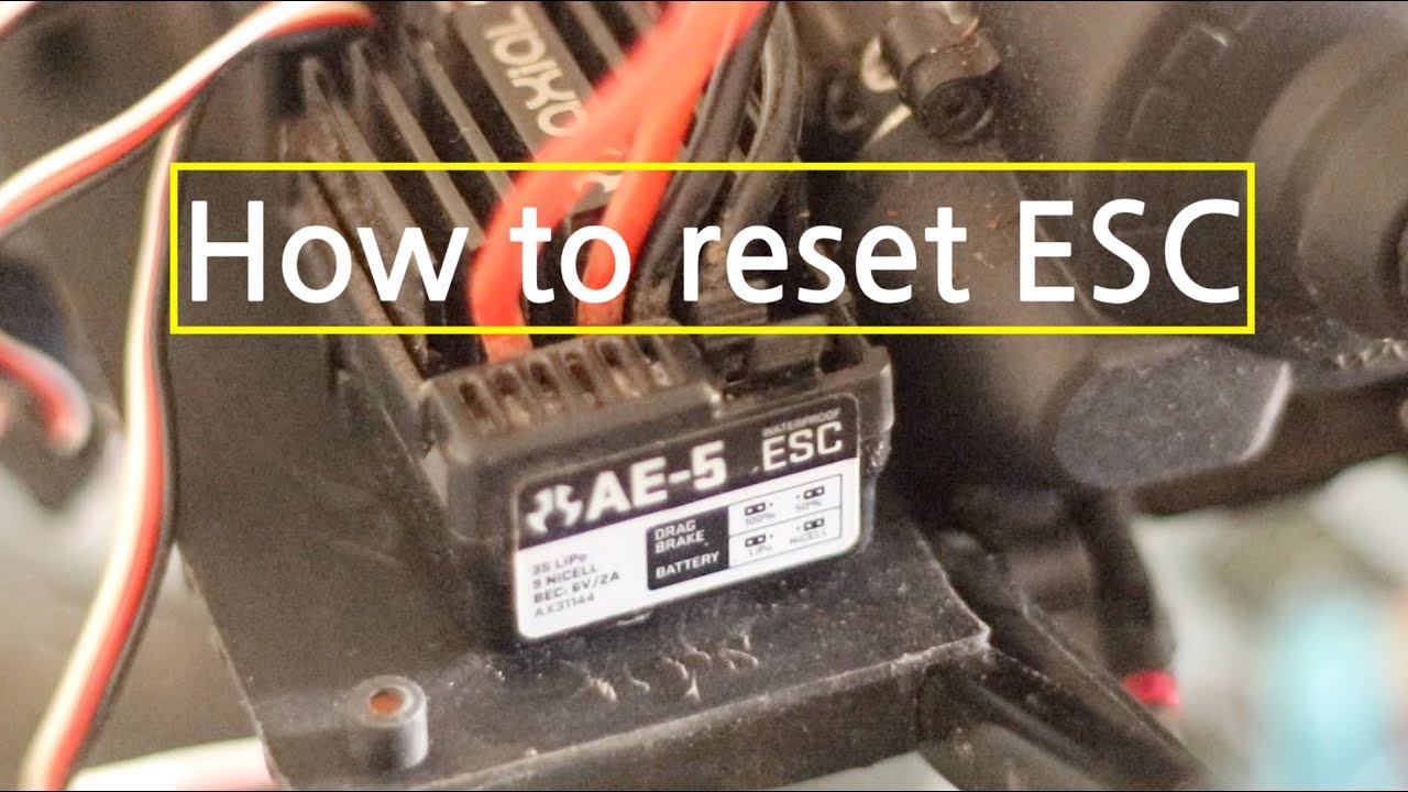 How to reset Rc Crawler ESC ( Axial SCX10II )