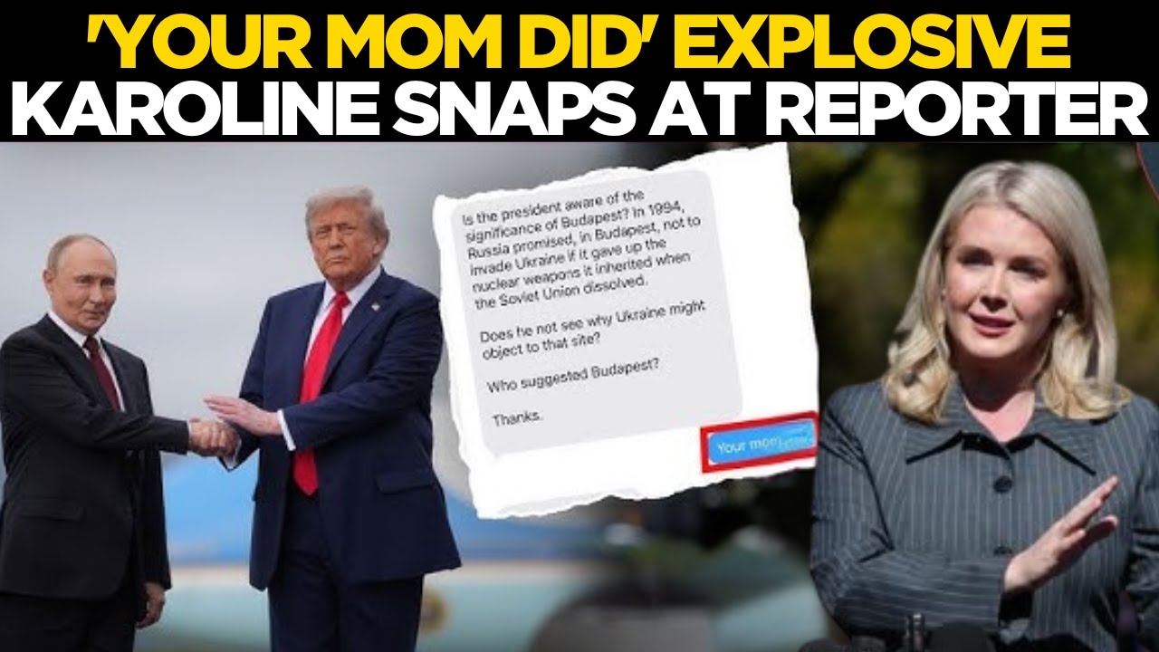 LIVE | Karoline Leavitt Storms Out of Briefing Room, Leaves White House in Chaos As Trump Watches