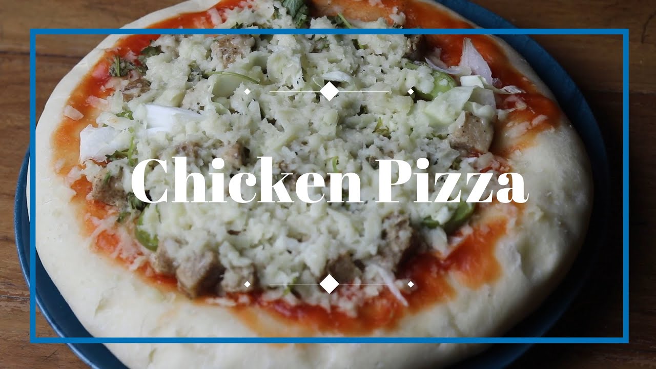 Chicken Pizza l Chicken Pan Pizza l Popi Cooks