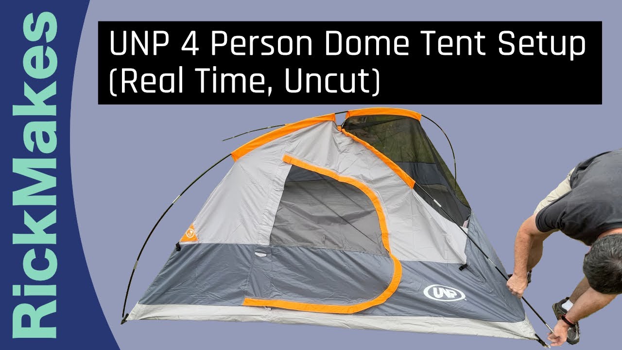 UNP 4 Person Dome Tent Setup (Real Time, Uncut)
