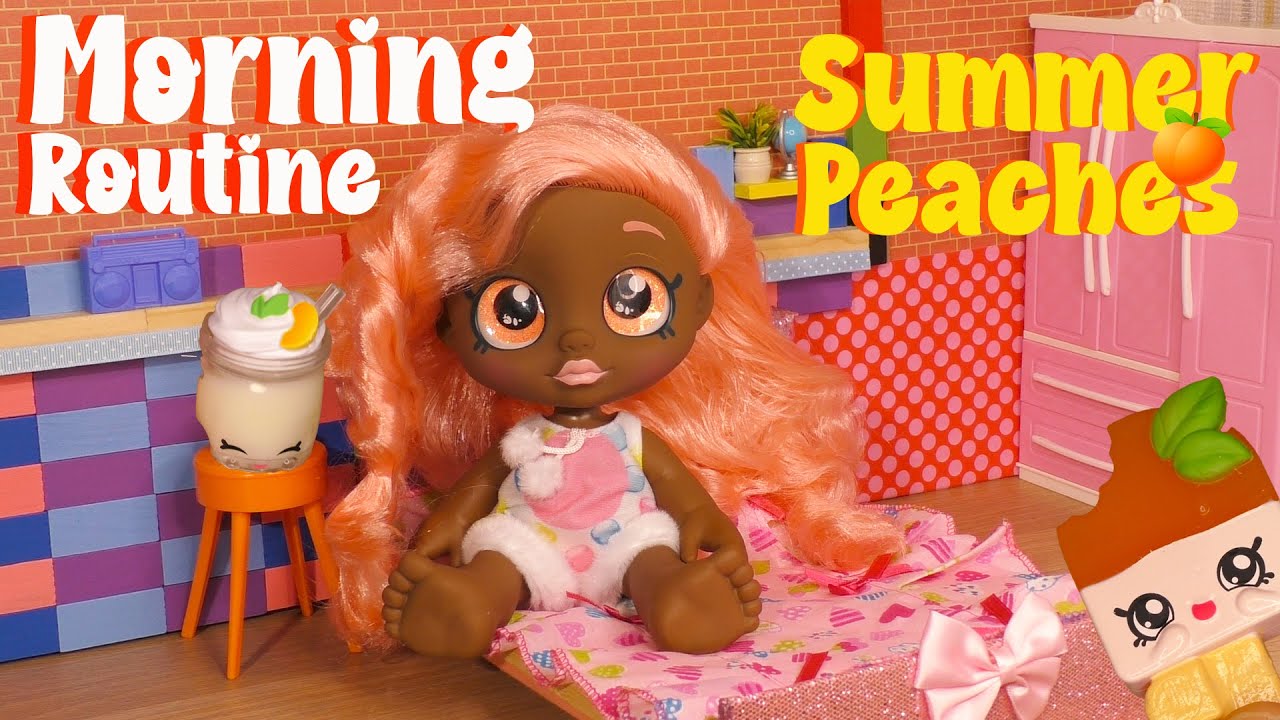Kindi Kids SUMMER PEACHES Bath Time - Washing & Dressing (with) Summer