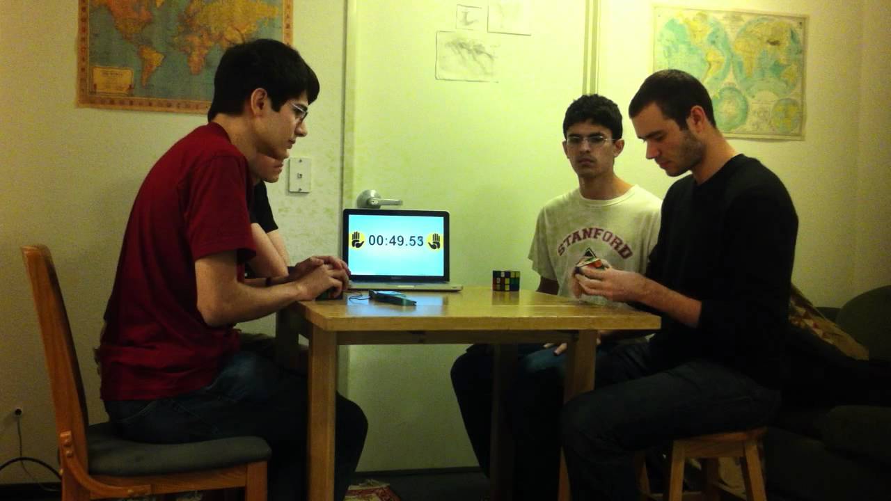 Stanford Cuber Relay: 1:28.30 (Inter-University Cubing Relay Competition)