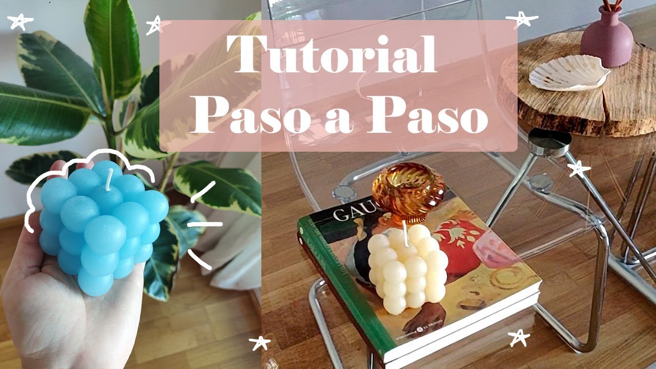 Como hacer VELAS BURBUJA con este TUTORIAL | Bubble Candle ✨