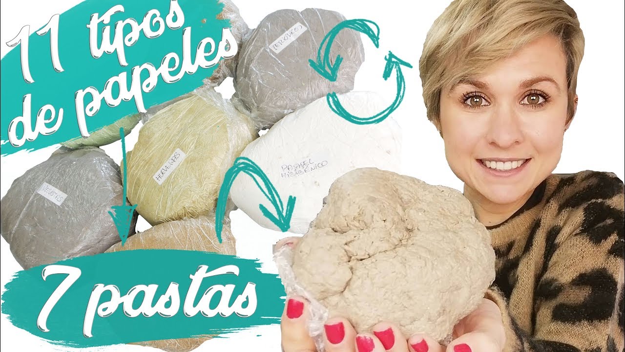 C&oacute;mo hacer pasta de papel mach&eacute;. Resultado diferentes materiales: cart&oacute;n, folios, papel higi&eacute;nico