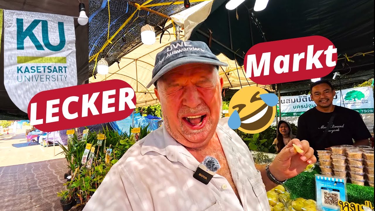 Thailand. Kasetsart Markt, der große Markt mit alles probieren😋und viele Pflanzen,  wohl bekommts.