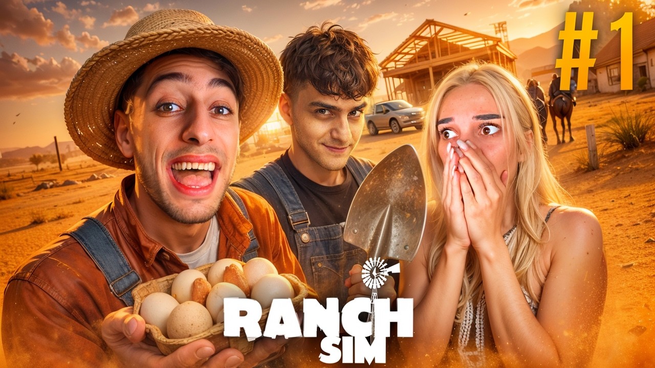 🔴 LIVE | Անապատ, ֆերմա ու 3 գժեր 😍🌵 | AMH x OFELYA x TIKOOO | Ranch Simulator #1