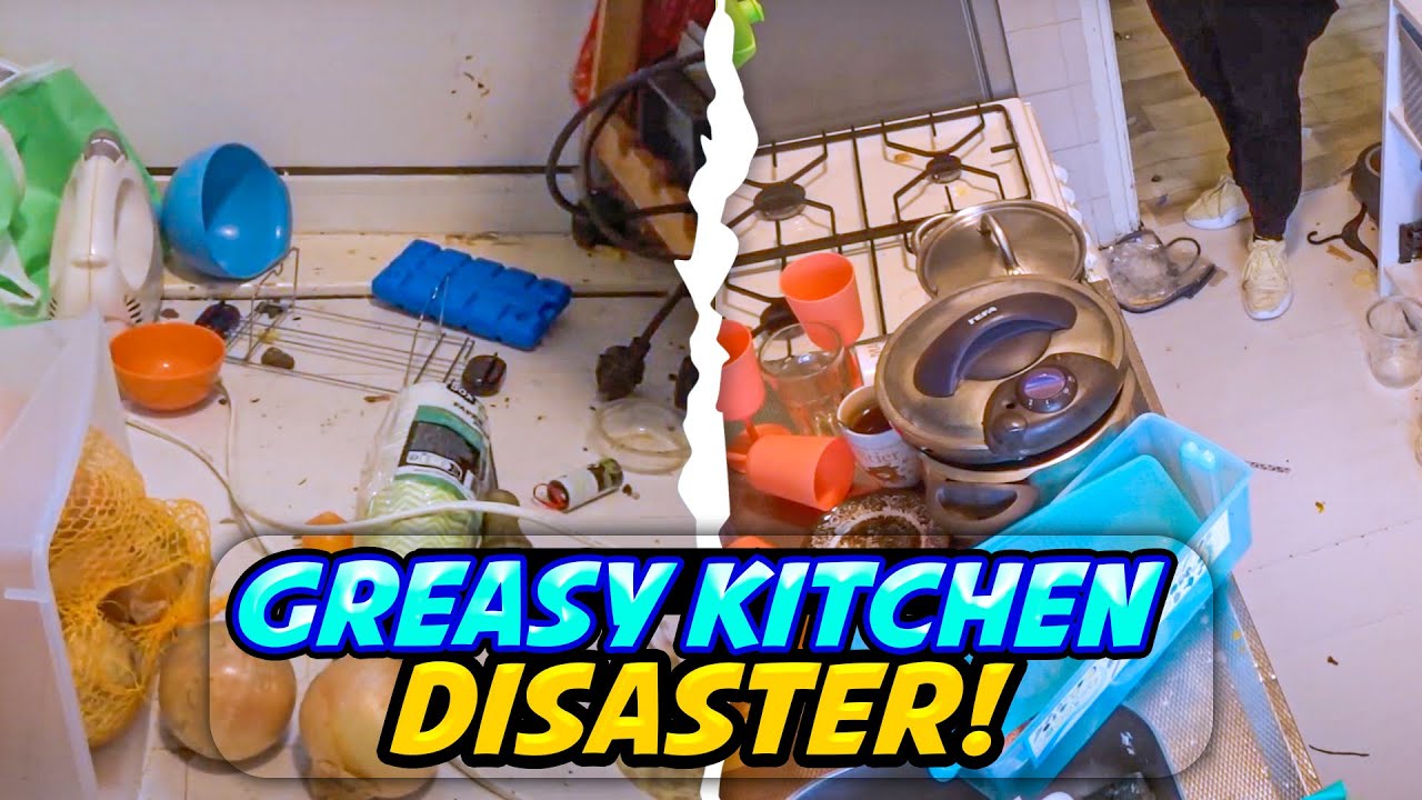 Grease Nightmare! Extreme Cleaning Kitchen Handles + Bonus Moldy Bathroom Cleaning