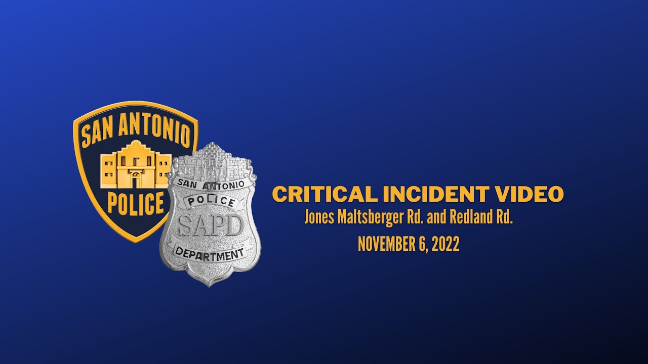 San Antonio Police Department: Critical Incident Video Release of Hit & Run Investigation on 11/6/22