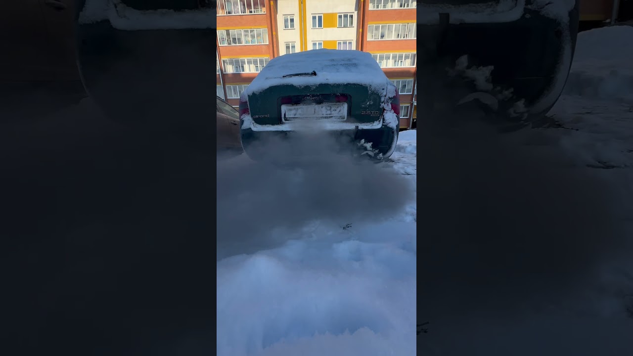Cold start old Audi diesel power #coldstart