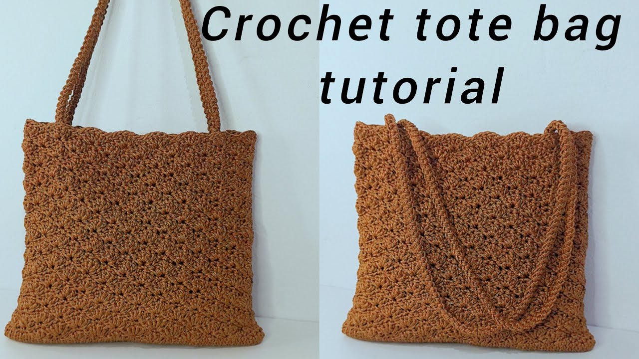 Simple Crochet tote bag tutorial for beginners