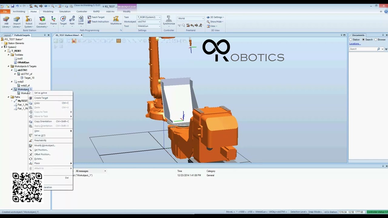 IR Robot Studio 5 15 ArcWelding PowerPac 1 Start