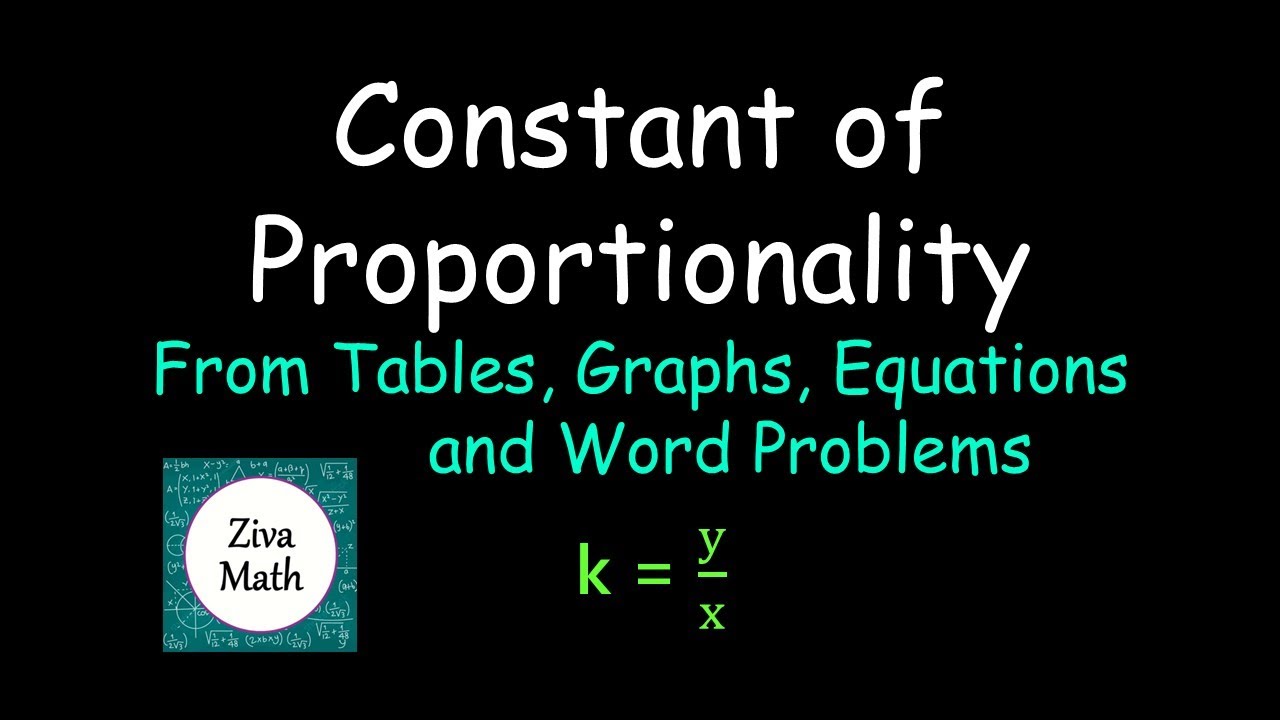 Constant of Proportionality | How to Find Constant of Proportionality
