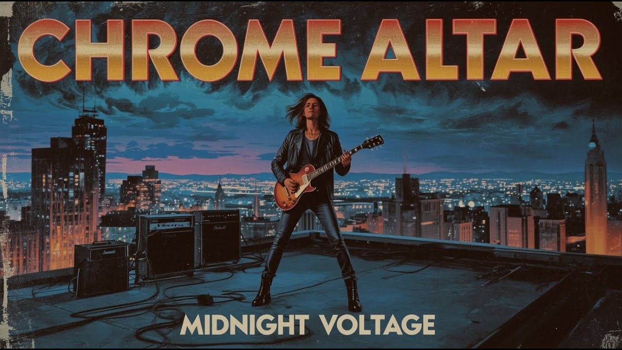 Chrome Altar &ndash; Midnight Voltage | Classic Heavy Metal Album with 70s&ndash;80s Power & Vocals (AI made)