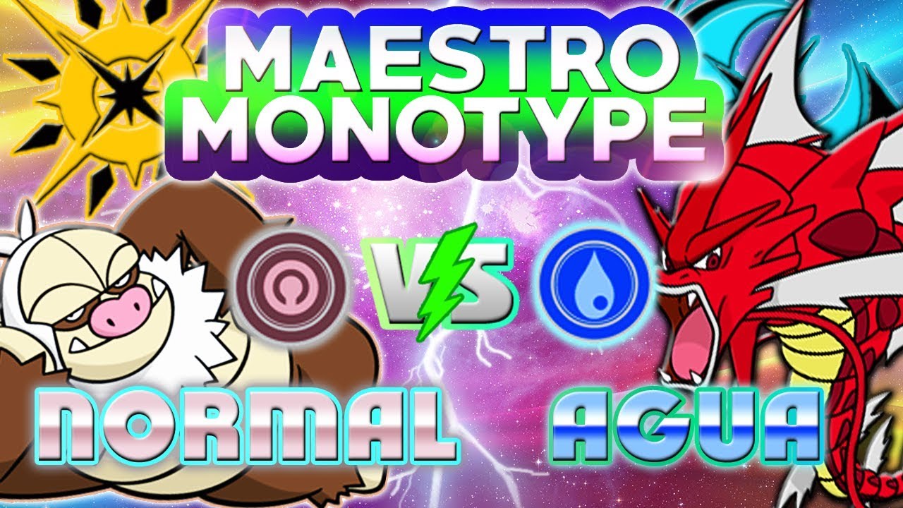 MONOTYPE NORMAL vs MONOTYPE AGUA! SLAKING CON REPRESALIA, QUÉ BESTIA! COMBATES MONOTYPES POKÉMON