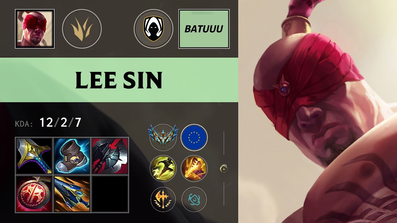 (HRTS Batuuu) Lee Sin Jungle vs Hecarim - EUW Challenger Patch 26.12