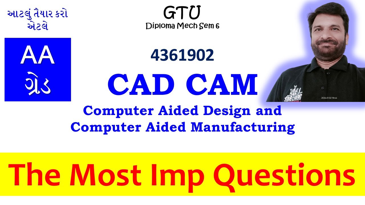 CAD CAM | The Most Imp Questions | GTU Diploma Mech Sem 6