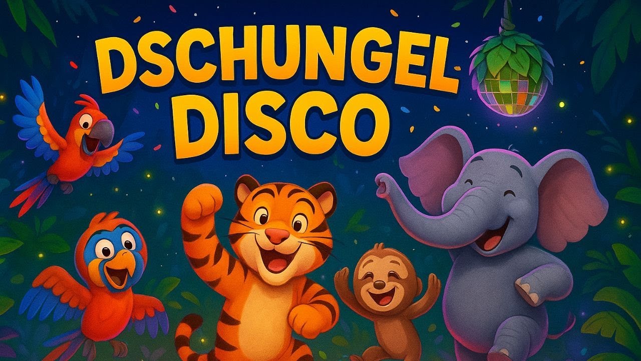 Die Dschungel-Disco 🌴🎵 | Kinderlied mit tanzenden Tieren – Spaß, Musik & Bewegung für Kinder