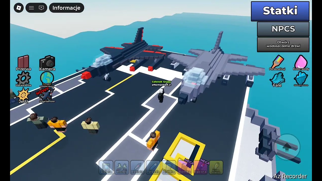 Gram w Dude's Batelgrounds 🔥 i Fizyka Wody 🌊 #roblox #dudesbatelgrounds  #waterphysics 
