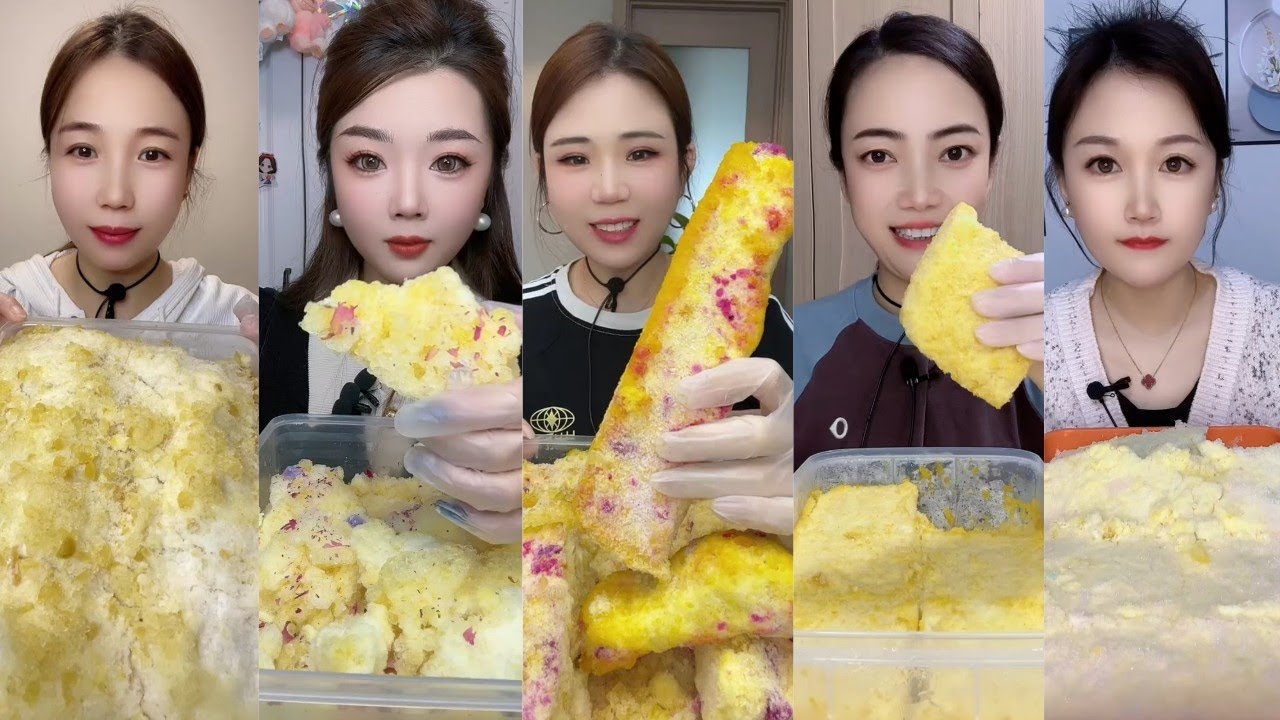 ONLY BITES🔷BUCKWHEAT FLAVOURED MIXED SOFT CRUNCHY FREEZER FROST EATING💛SHAVED ICE EATING COMPILATION