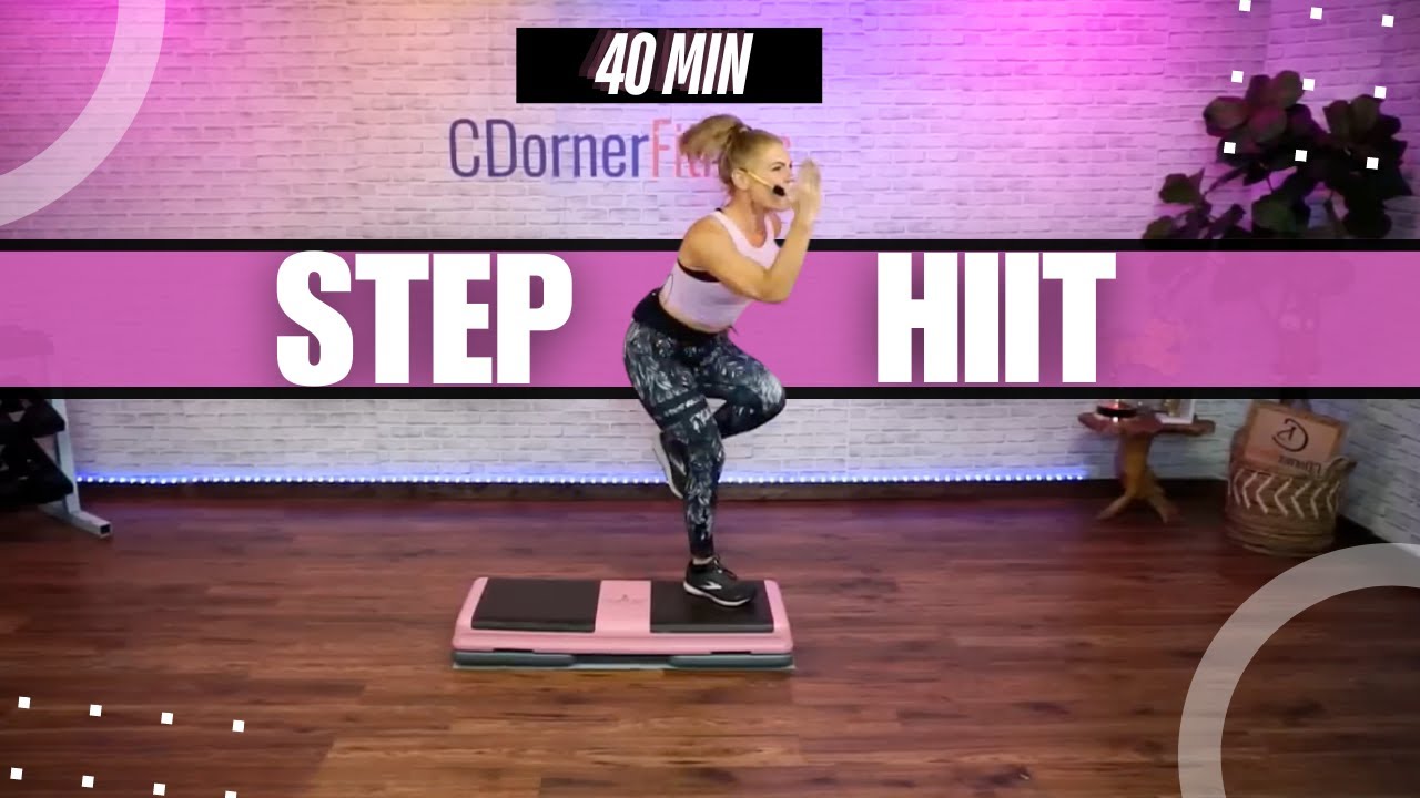 40 Min - STEP HIIT CARDIO WORKOUT // NO CHOREOGRAPHY