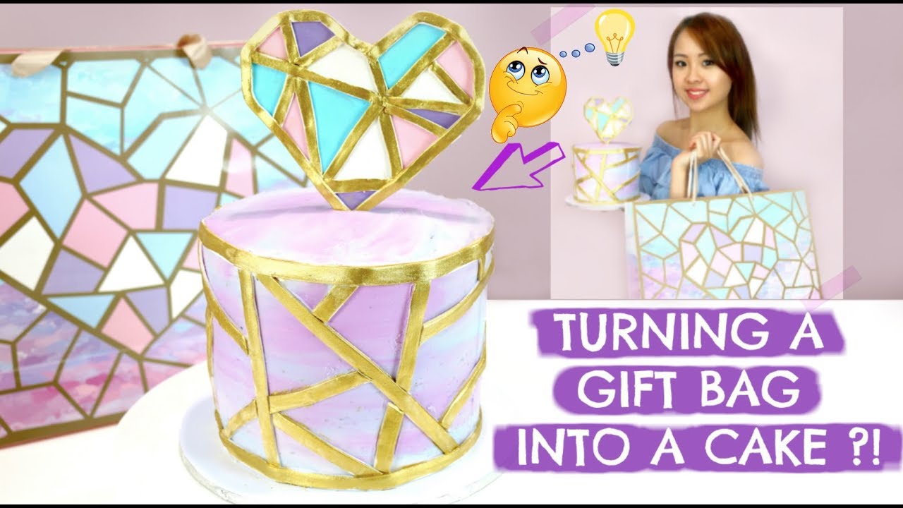 EASY WATERCOLOUR Buttercream Cake! GEOMETRIC Cake patterns