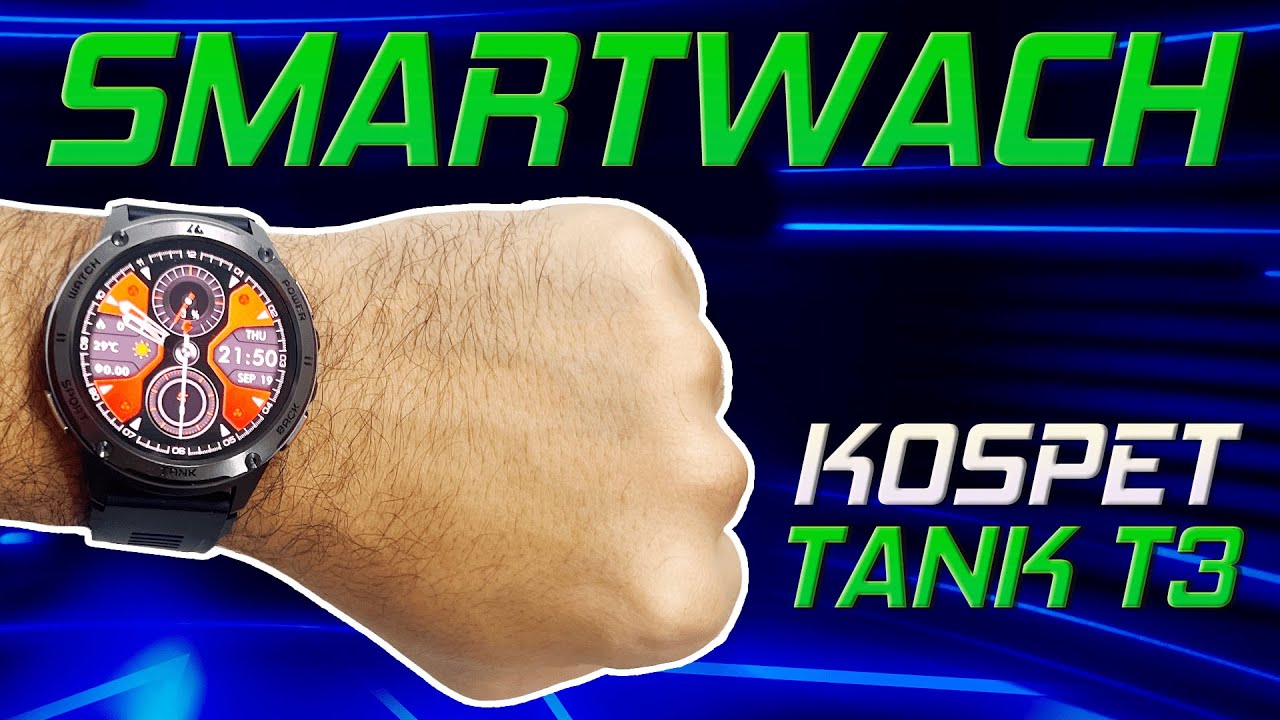 KOSPET TANK T3 | Um BAITA Smartwatch RESISTENTE E FUNCIONAL