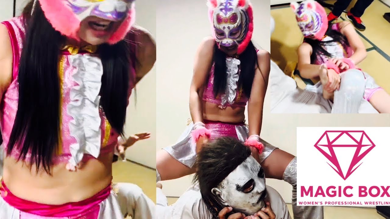 【女子プロレスラー】ガキにゃん仮面vsブギーマン④（実況、解説付き）