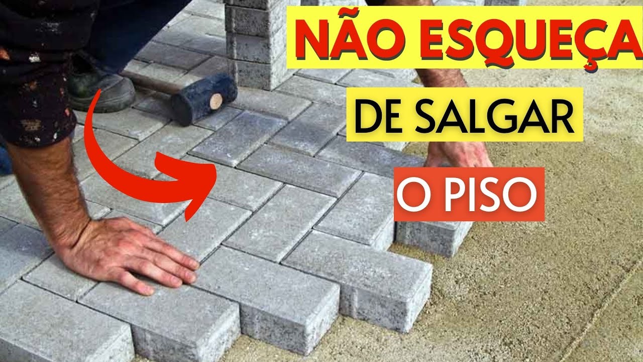5 ETAPAS FUNDAMENTAIS ASSENTAMENTO PISO INTERTRAVADO I Apenas cuidado com a escolha do tipo de paver